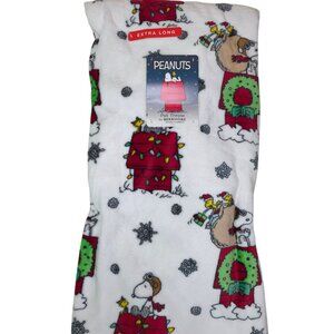 Peanuts Christmas Snoopy Extra Long Plush Pet Throw Blanket 60"X70" By Berkshire